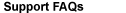 Support FAQs